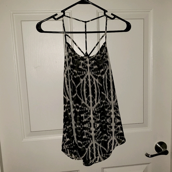 Express Tops - 2/$15 Express Sleeveless Black/Cream Top, XSmall